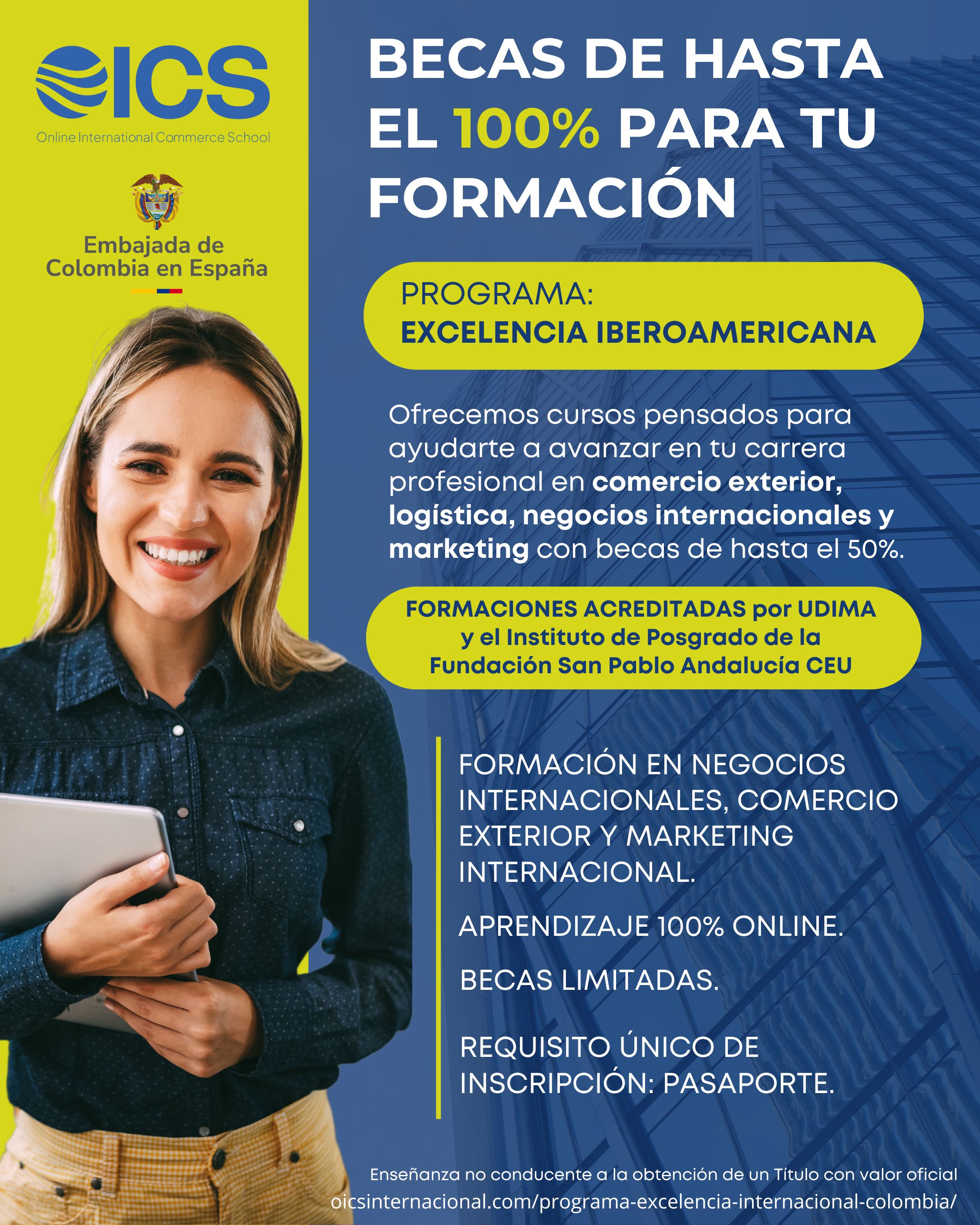 Solicita tu Beca de Excelencia Iberoamericana OICS (hasta el 100%)