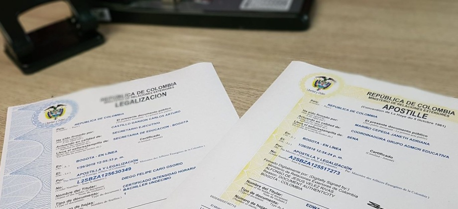 Información importante sobre la apostilla de documentos consulares con destino a España