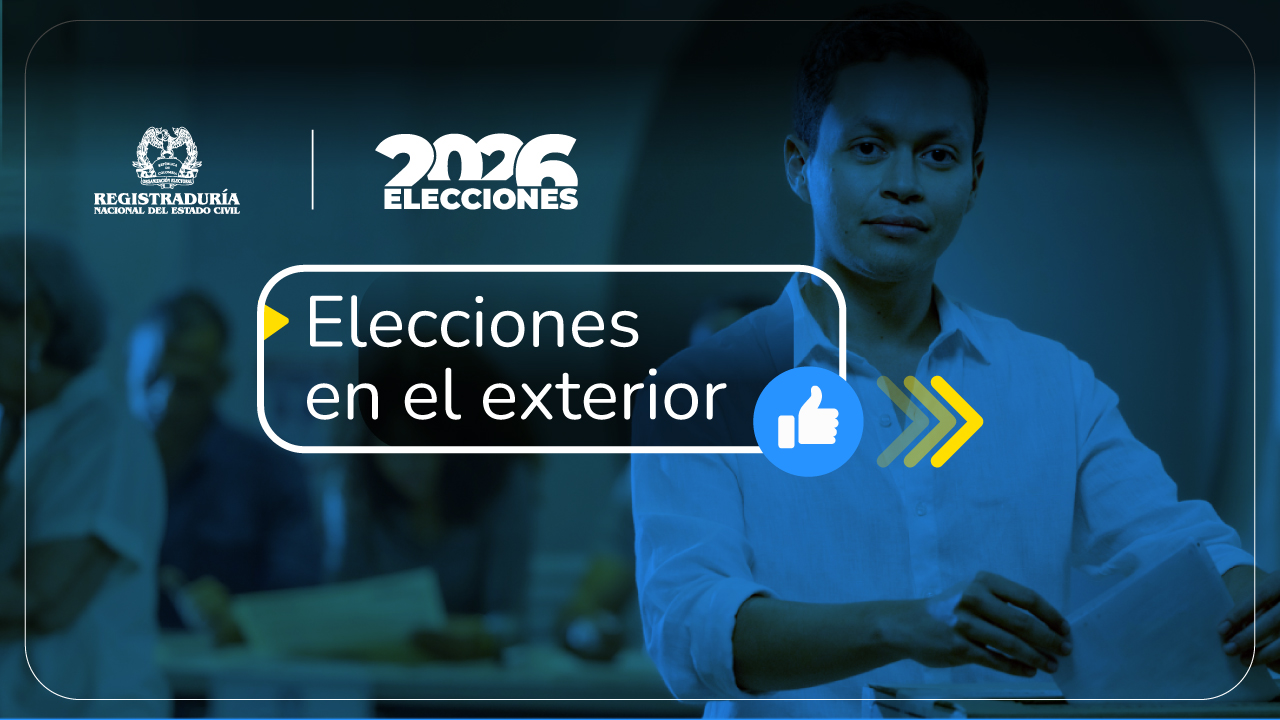 Banner de Elecciones 2026 en la que aparece un joven depositando su voto en una urna.