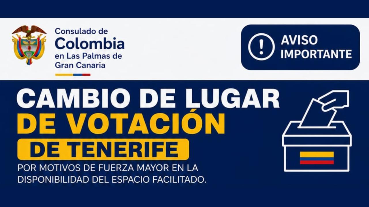 Atención votantes de Tenerife: el lugar del puesto de votación de Tenerife del domingo 21 de junio ha cambiado